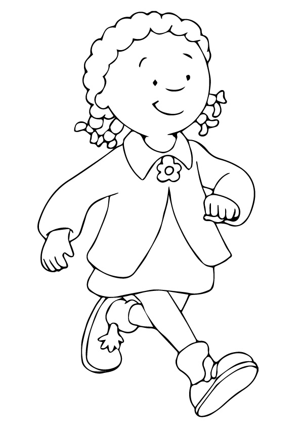 Plansa de colorat cu Caillou 60 57
